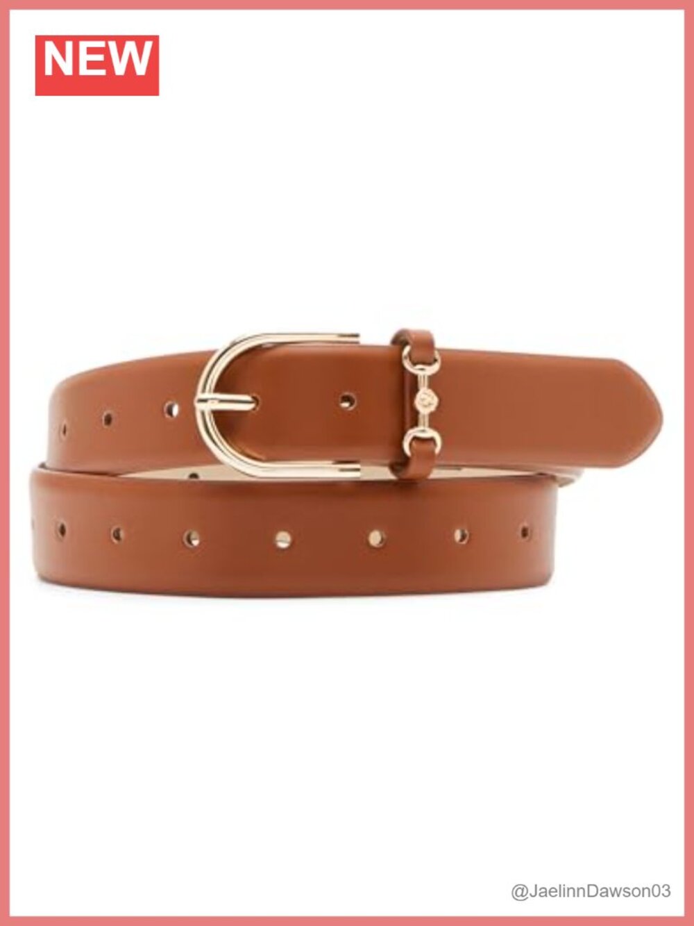 Horsebit Pant Belt Adjustable Buckle Closure 1.26 Inch Width